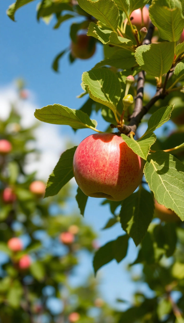 iPhone Apple On Tree Well-Lit Wallpaper Royalty-Free Stock Image